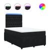 vidaXL Cama boxspring com colch&atilde;o 120x190 cm veludo preto