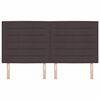 vidaXL Cabeceira Marrom Escuro 180 cm tecido