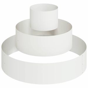 vidaXL Vaso de Jardim Branco 90 x 90 x 20 cm A&ccedil;o laminado a frio