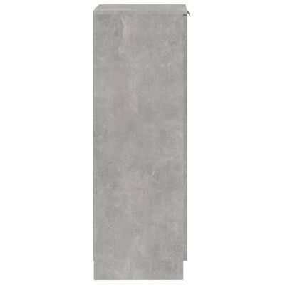 vidaXL Sapateira 30x35x100 cm madeira processada cinzento cimento