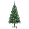 vidaXL &Aacute;rvore de Natal Artificial Verde 150 cm PVC, A&ccedil;o e Pl&aacute;stico