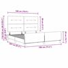 vidaXL Estrutura da Cama Cinzento-claro 180 x 200 cm tecido