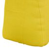vidaXL Travesseiro para Costas Amarelo Claro 60 x 24 x 50 cm tecido