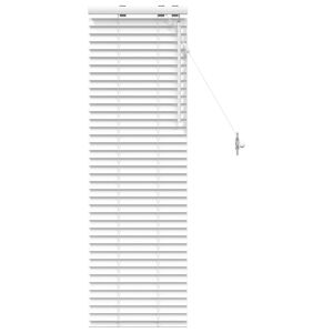 vidaXL Cortina Veneziana Branco 40 x 130 cm 35 mm