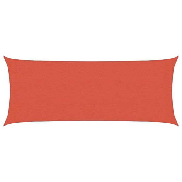 vidaXL Para-sol estilo vela 160 g/m&sup2; 2x4,5 m PEAD terracota