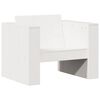 vidaXL Sof&aacute; de jardim 79x60x62 cm madeira de pinho maci&ccedil;a branco