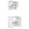 vidaXL Conjunto de M&oacute;veis para Banheiro 2 unid. Branco Brilhante