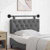 vidaXL Cabeceira Suspensa Cinza Escuro 110 x 55 x 7 cm tecido