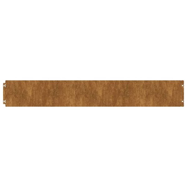 vidaXL Bordas de relvado 10 pcs 15x103 cm a&ccedil;o corten flex&iacute;vel