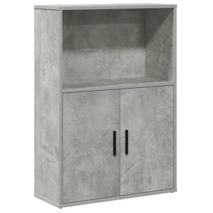 vidaXL Estante 60x24x85 cm derivados de madeira cinzento cimento