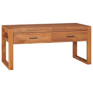vidaXL M&oacute;vel de TV 100x40x45 cm madeira de teca
