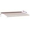 vidaXL Toldo retr&aacute;til autom&aacute;tico com luz LED 600x350 cm castanho