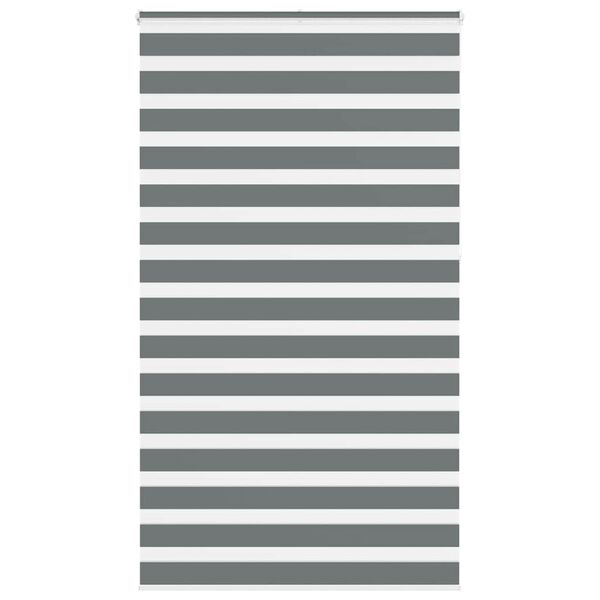 vidaXL Cortina de zebra 125x230 cm largura do tecido 120,9cm poli&eacute;ster