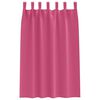vidaXL Cortinas Blackout com Argolas 2 pcs Rosa Brilhante 175 x 140 cm