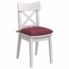 vidaXL Almofadas de Assento 2 pcs Vinho Vermelho 40 x 40 x 6 cm tecido
