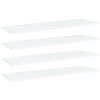 vidaXL Prateleiras p/ estante 4 pcs 100x30x1,5cm contraplacado branco