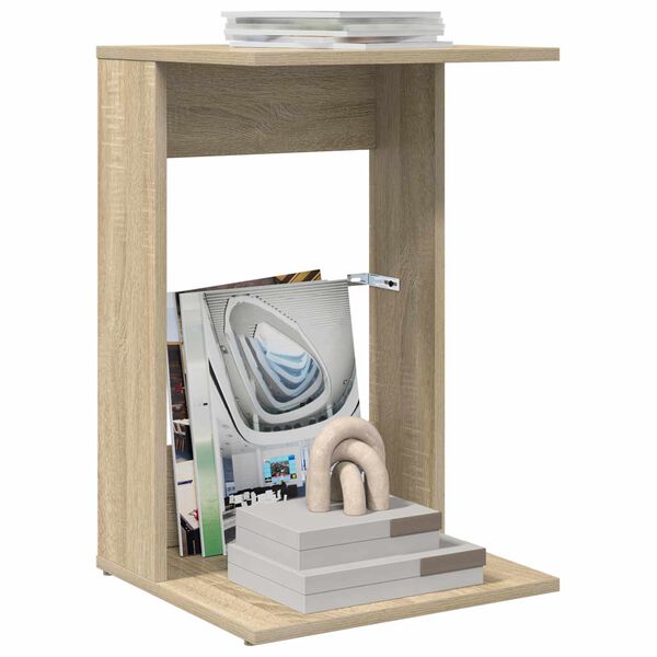 vidaXL Mesa Lateral Carvalho Sonoma 40 x 38 x 62,5 cm