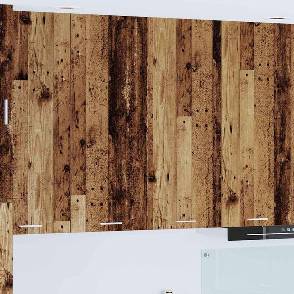 vidaXL Arm&aacute;rio suspenso com porta Madeira antiga 80 x 31 x 100 cm