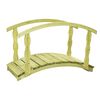 vidaXL Ponte de jardim c/ defeito 170x74x105cm pinho impregnado maciço