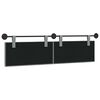 vidaXL Cabeceira Suspensa Riscas Cinzento-claro 190 x 55 x 5 cm tecido