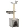 vidaXL &Aacute;rvore para gatos c/ postes arranhadores sisal 105 cm cinzento