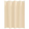 vidaXL Cortinas Blackout com Argolas 2 pcs Creme 140 x 140 cm