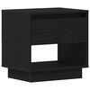 vidaXL Criado-mudo com gaveta 2 pcs Carvalho Preto 45 x 34 x 44 cm