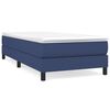 vidaXL Cama com molas/colch&atilde;o 90x190 cm tecido azul