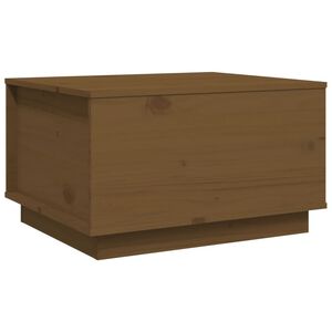 vidaXL Mesa de centro 60x50x35 cm pinho maci&ccedil;o castanho mel