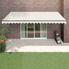 vidaXL Toldo retr&aacute;til autom&aacute;tico 5x3 m cor creme