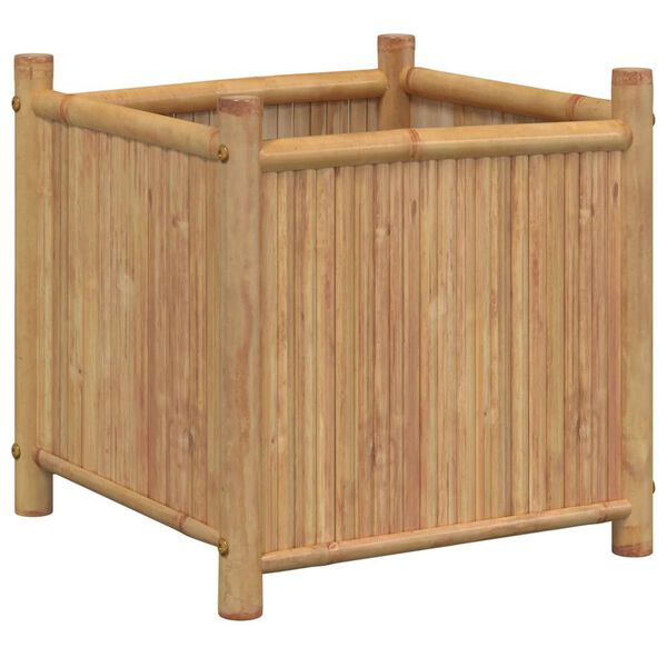 vidaXL Vaso/floreira de jardim 50x50x50 cm bambu