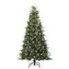 vidaXL &Aacute;rvore de Natal Articulada Artificial Verde 240 cm PE e PVC