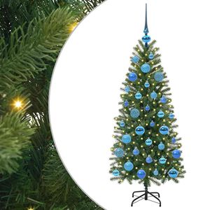 vidaXL &Aacute;rvore de Natal Artificial com 150 LEDs Verde 120 cm PE e PVC