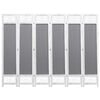 vidaXL Biombo com 6 pain&eacute;is 210x165 cm tecido cinzento