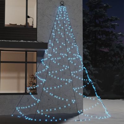 vidaXL Árvore de Natal parede 720 luzes LED 5 m int/ext branco frio |  