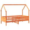 vidaXL Estrutura de cama infantil c/ gavetas 90x190 cm pinho maciço