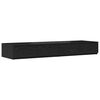 vidaXL Gavetas de cama Carvalho Preto 120 x 36,5 x 16,5 cm
