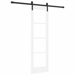 vidaXL Porta Deslizante ORKDAL Branco e Preto 61 x 198,5 cm