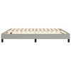 vidaXL Estrutura de cama com molas 160x200 cm tecido cinzento-claro
