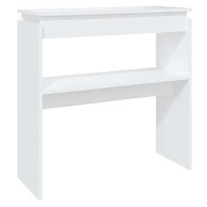 vidaXL Mesa consola 80x30x80 cm derivados de madeira branco