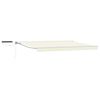 vidaXL Toldo Retr&aacute;til El&eacute;trico Creme e Branco 4,5 &times; 3,5 m