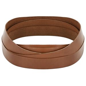 vidaXL Pulseira de Couro 1 Castanho 200 x 2,5 cm Couro