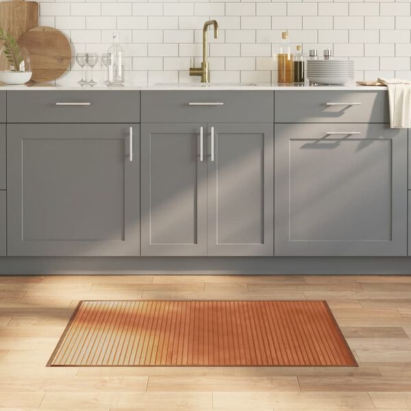 vidaXL Tapete retangular 60x100 cm bambu castanho