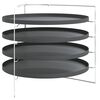 vidaXL Formas para pizzas com suporte &Oslash; 28 cm a&ccedil;o