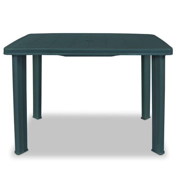 vidaXL Mesa de jardim 101x68x72 cm plástico verde