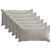 vidaXL Capa almofada 6 pcs HOUTEN Cinzento-claro 40 x 70 cm
