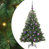 vidaXL &Aacute;rvore de Natal Artificial Verde 120 cm PE e PVC