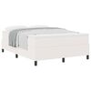 vidaXL Cama Box Creme e Branco 140 x 200 cm Tecido de Veludo Cotele