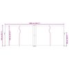 vidaXL Toldo lateral retr&aacute;til 140x1000 cm preto