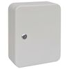 vidaXL Caixa de Chaves com bloqueio Ivory 20 x 7,5 x 25 cm A&ccedil;o